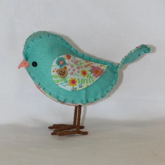 Target Spritz Bird 2015 Blue Floral Decoration Home Decor Collectible Colorful - Picture 1 of 9
